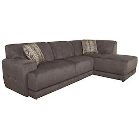 Contemporary Sectional Sofa with Right Facing Chaise